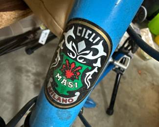 Blue Masi Road Bike with Mavic Cosmos Wheels