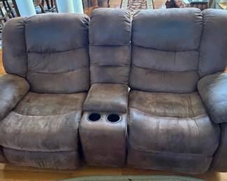 American Signature "Comfort Zone" Reclining Sofa and Love Seat