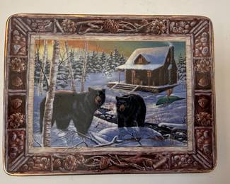 Little Bear Lodge Limited Edition Decorative Plate