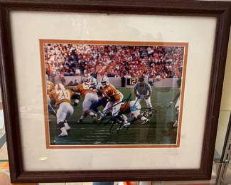 Tee Martin #17 Autographed University of Tennessee Football Photograph