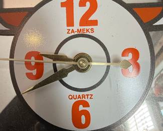 University of Tennessee Volunteers "T" Logo Faux Stained Glass Clock