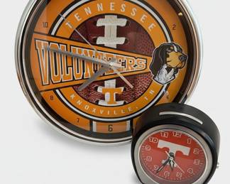 University of Tennessee Volunteers Football Clock and Alarm Clock Set