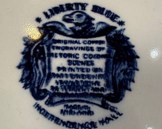 Liberty Blue "Independence Hall" Plate