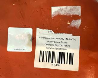 University of Tennessee Volunteers "T" Logo Resin Pumpkin Decoration
