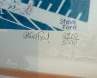 Steve Ford "It's Football Time in Tennessee" Signed Limited Edition Print