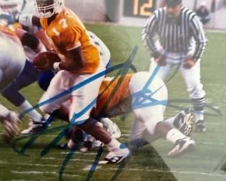Tee Martin #17 Autographed University of Tennessee Football Photograph