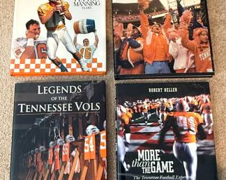 Collection of Tennessee Volunteers Football Books
