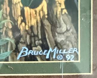 Bruce Miller "Forest Companions" Print with Decorative Frame