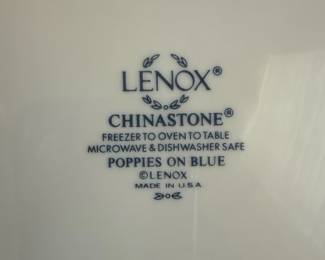Lenox Chinastone Poppies on Blue Dinnerware Set