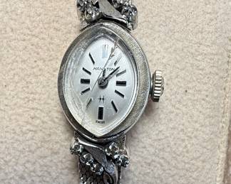 Hamilton 14K Gold Diamond Ladies Watch