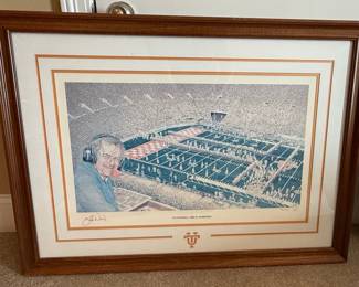 Steve Ford "It's Football Time in Tennessee" Signed Limited Edition Print
