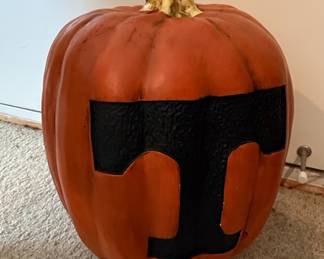 University of Tennessee Volunteers "T" Logo Resin Pumpkin Decoration