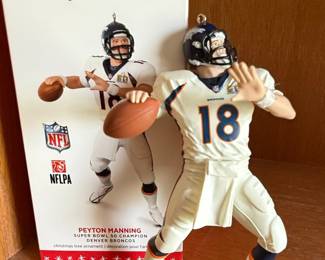 Hallmark Keepsake Peyton Manning Super Bowl 50 Champion Denver Broncos Christmas Ornament