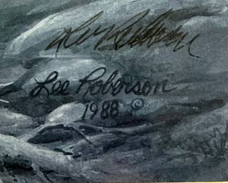 Lee Roberson Winter Cabin Print