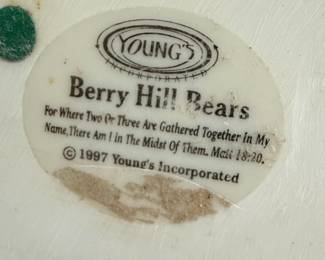 Young's Incorporated Berry Hill Bears "For Where Two Or Three Are Gathered Together In My Name, There Am I In The Midst Of Them." Figurine