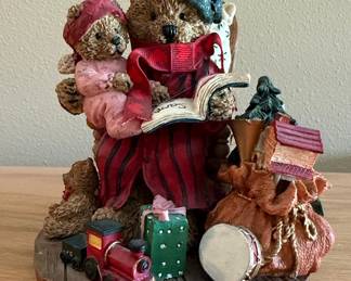 Heart Patch Place "First Edition" Teddy Bear Christmas Figurine