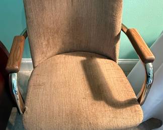 Chromcraft Swivel Tilt Caster Arm Chair