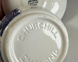 Churchill Blue Willow Tea Set