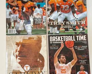 University of Tennessee Volunteers Football and Basketball Magazines