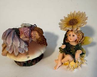 Boyds Bears & Friends Faerielicence "Morning Mist" and "Amber Faerie" Figurines