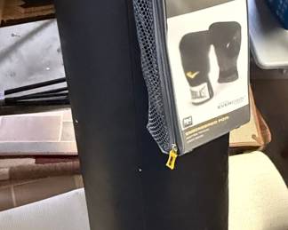 Everlast Heavy Bag Gloves and Punching Bag