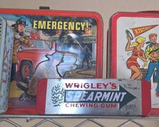 The Archies & Emergency! 1970s Tin Lunch Boxes and collectible tins