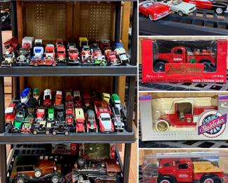 Large selection of model cars