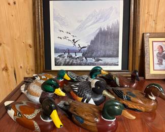 Wood duck decoys