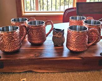 Copper mugs - so cute