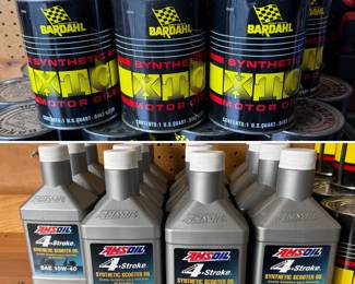 Lots of motor oil