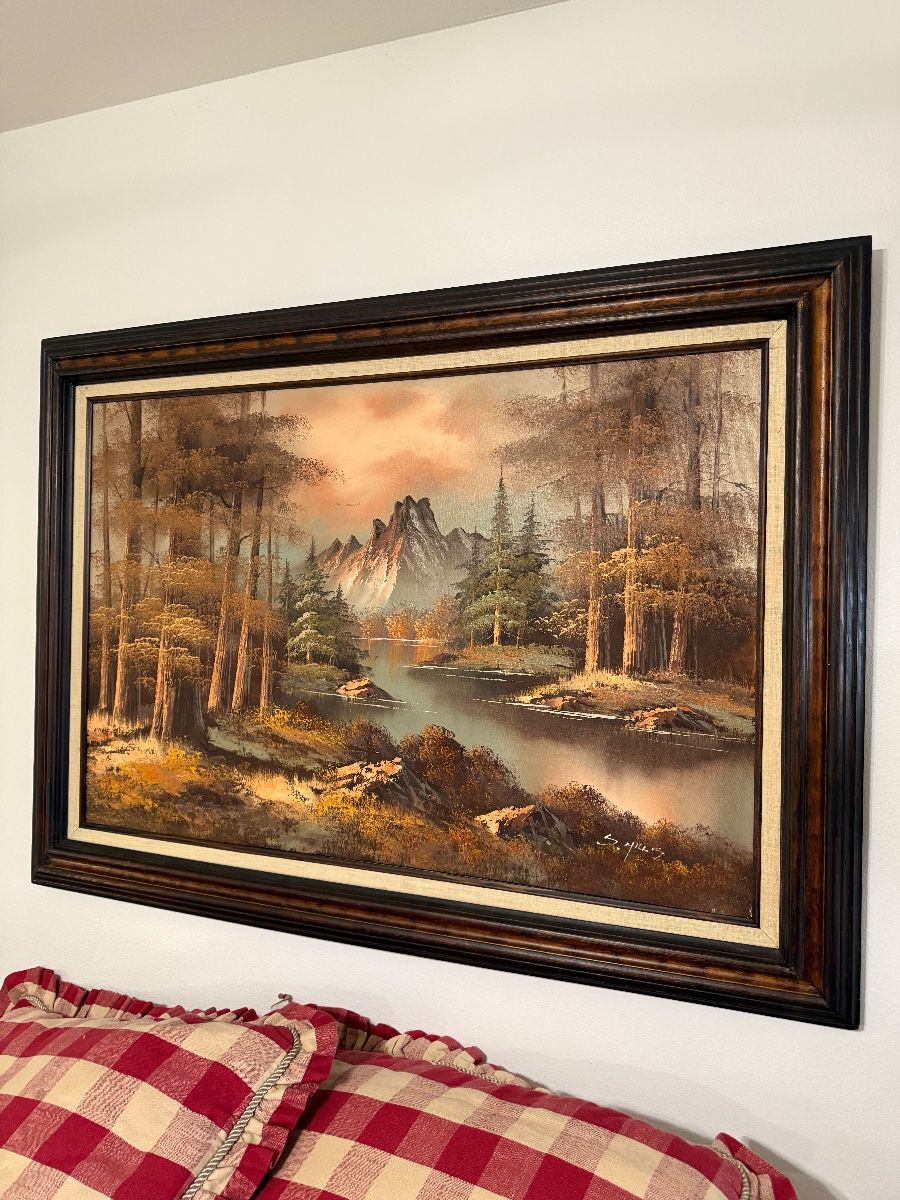 Beautiful framed oil on canvas painting