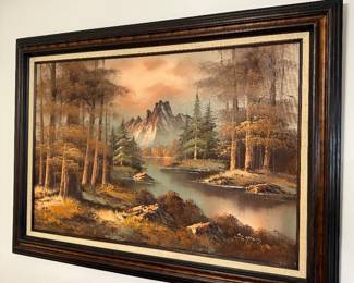 Beautiful framed oil on canvas painting