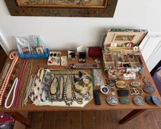 Jewlery, belt buckles