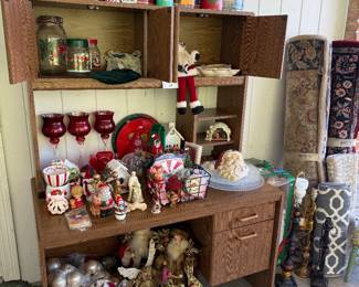 Christmas decor, office desk