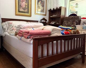 Queen bed with mattress