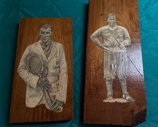 Bobby Jones and Bill Tilden Wooden Memrobilia- $35 for both