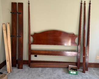 Queen Mahogany Bed- $250