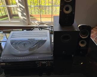 Record Player and Speakers-$30 for all