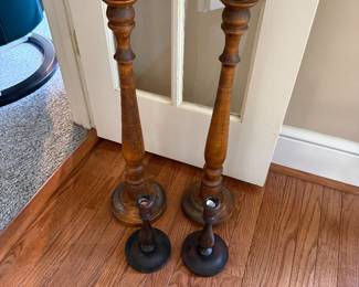 Wooden Candleholders-$20 for all 4