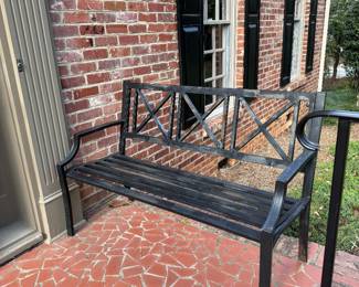 Metal Bench- $100- 2 are available- 50 inches long