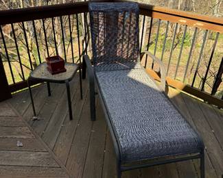 Lounge Chair and Table-$20