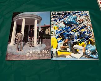 UNC Basketball 1981-1982 Media Guide Including Michael Jordan- $200 for both