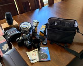 Nikon N70 and Sigma Lens and All Accessories-$80 for all