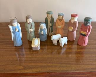 Vintage Ceramic Manger- $15