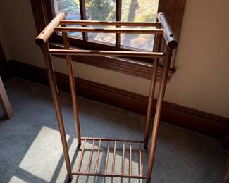 Antique Wood Towel Rack- $150- 30 inches tall, 17 wide, 12 deep