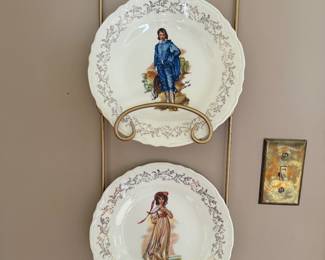 Vintage Royal Albert Pinkie & Blue Boy Plates- $40 for both
