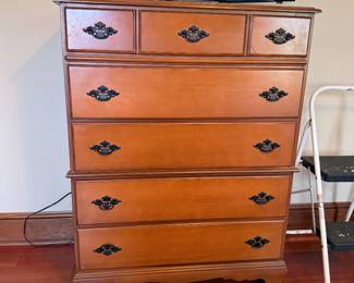 Vintage Bassett Tall Dresser- $300- 48 inches tall, 36 wide, 18 inches deep