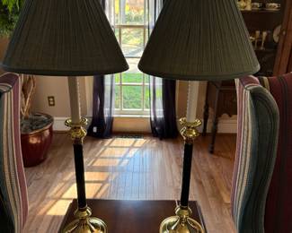 Brass Lamps- $30 for the set