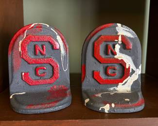 Cast Iron NCSU Bookends- $20 for the set