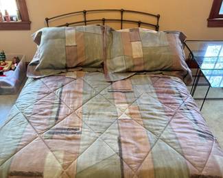 Full Bed with Iron Headboard & Rails- $125